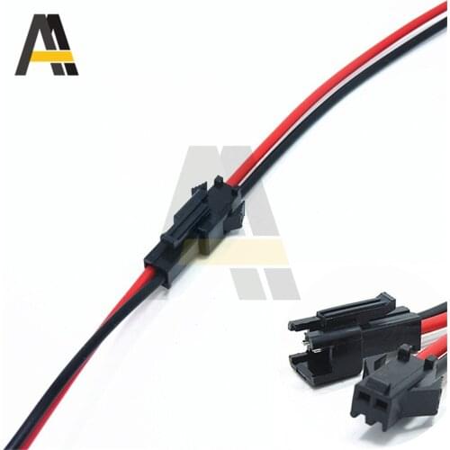 5Pairs 30cm JST SM 2P 2Pin Plug Socket Male to Female Wire Connector LED Strips Lamp Driver Connectors Quick Adapter