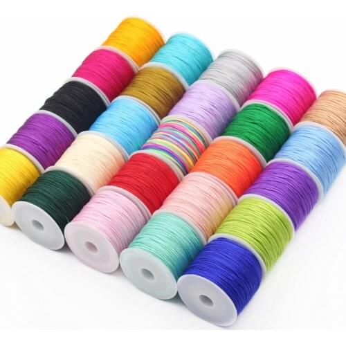 2Roll/Pack Nylon/Cotton Soft Texture Necklace Rope Bracelets Cords Dreamcatcher Clothing Hat Clothes home DIY Craft Supplies
