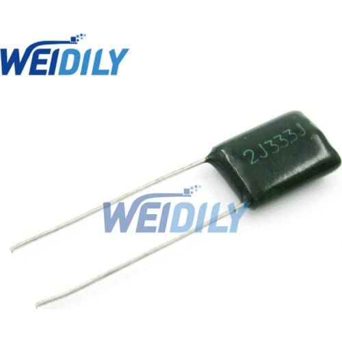 50PCS/LOT 2J333J 2J333 630V 0.033UF 33nF Polyester Film Capacitor Capacitance