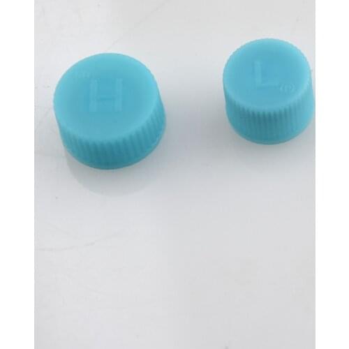 6Pcs R134a Low 15mm & High 18mm Air Conditioning Service AC System Charging Port Caps Replacement for Auto Cars