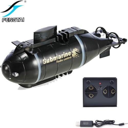 777-586 Mini Remote Control Submarine Mini Radio Ship LED Flashing Speed Boat Remote Control Simulation Model Toy Gift