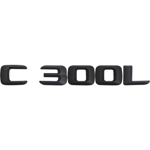 Car Trunk Rear Emblems Badge Letters Alphabet Sticker C300L For C Class 190E W201 W202 W203 W204 W211 W210 W212