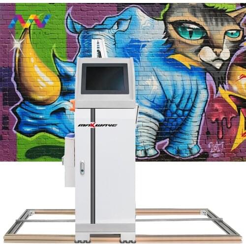 CMYK Digital Canvas Art Direct Image Printing Machine Price 3D Wallpapers Automatic Vertical Wall Printer