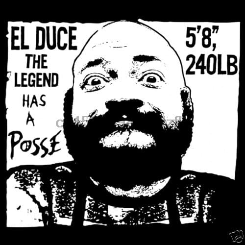 El Duce Has A Posse The Mentors Hardcore Punk Eldon Hoke Rape Rock Shirt NFT468