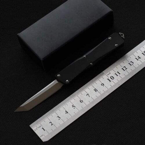 MINI pocket Knife D2 Blade Aluminum Handle no folding blade Outdoor camping hunting knives Survival Tactical EDC Tool