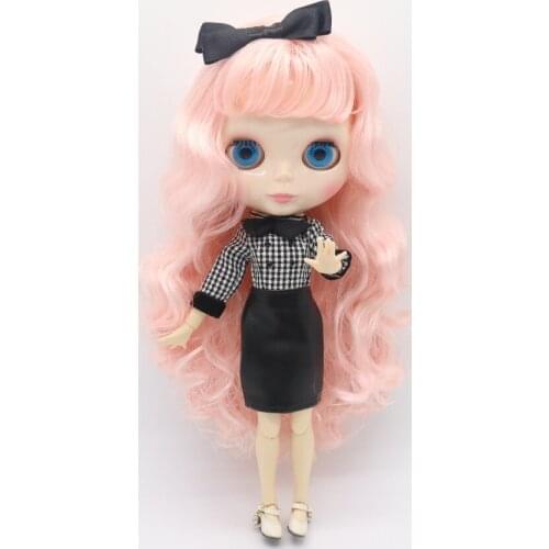 Joint body Nude blyth Doll Factory doll Mixed pink hair Suitable For Girls 0713