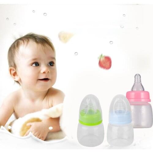 Portable Convenient Infant Baby 0-18 Months Feeder 60ML PP Nursing Juice Milk Mini Hardness Bottle