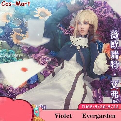 Hot Anime Violet Evergarden Cosplay Costume The High Quality Classic Formal Dress Female Activity Party Role Play Clothing S-XL