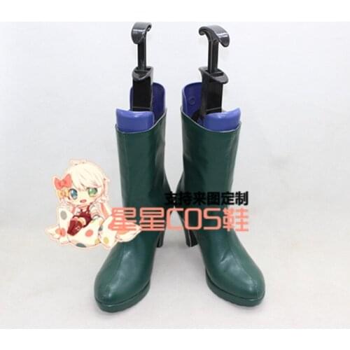 VOCALOID2 Kuroshitsuji Madam Red Green Cosplay Shoes Boots X002
