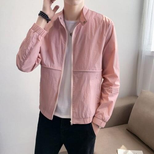 Men Clothes Jacket Coat Spring Summer Autumn New 2021 Korean Fashion Handsome Casual Long Sleeve Leisure Couples Movement