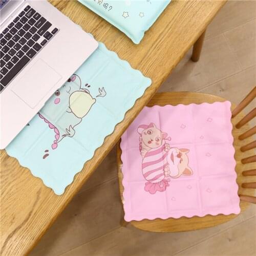 Cartoon Summer Ice Pad Pvc Car Seat Puppy Cartoon Gel Pet Pad Cooling Seat Student Summer Ice Cold Pad Dog Accessories Supplies