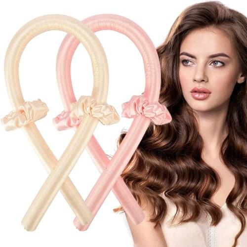 Heatless Curling Rod Headband Lazy Curler Set Make Hair Soft Shiny No Heat Spiral Pear Flower Curling Iron Modeling Accessories