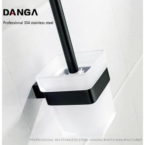 Toilet Brush Holderset Polished Brushed Cleaning Toilet Bursh Durable Quick Drain Tool Household Items Bathroom Accessories