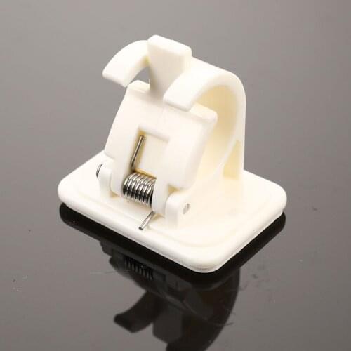 2pcs Wall Mounted Fishing Rod Racks Storage Clips Clamps Holder Rack Organizer For Walls Wooden Boards Ceramic Tiles Pesca Tools