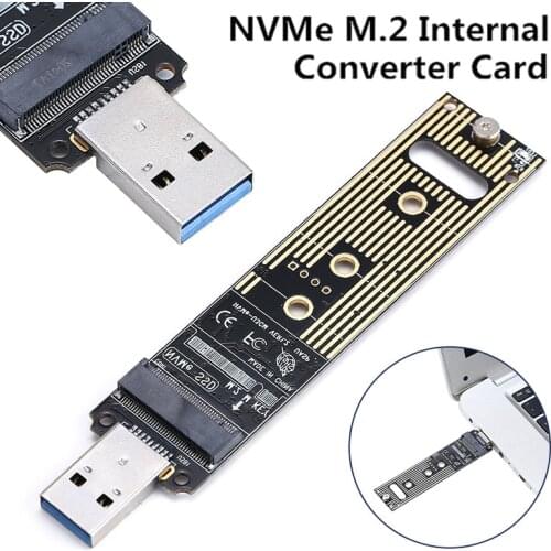 New Arrival M.2 NVME SSD To USB 3.1 Adapter Portabe PCI-E Internal Converter Riser Card For PC Laptop Computer