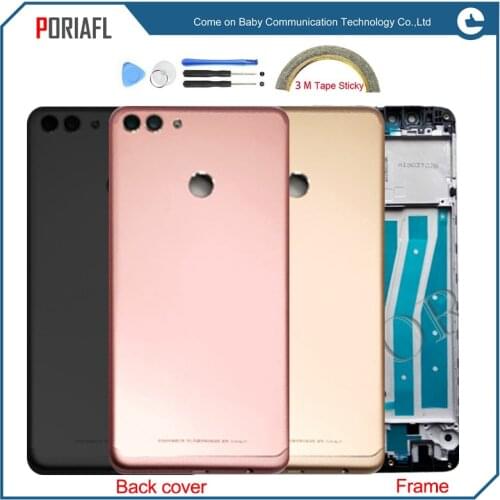 New original For Huawei Y9 2018 FLA-L22 LX2 LX1 LX3 back cover Battery Cover Back Housing Door with Front Bezel Frame