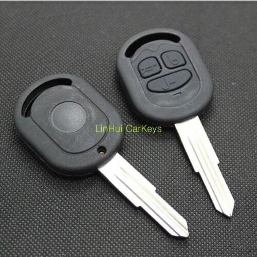 PINECONE for BUICK EXCELLE HRV 3 Buttons Car Keys Uncut Brass Blade Blank Suit for Buick Excelle Straight ABS Key Shell 1PC