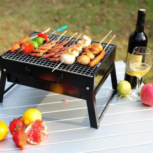Portable Foldable BBQ Grills Patio Barbecue Charcoal Grill Stove Outdoor Camping