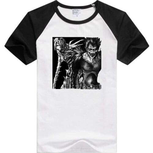 Death-note-ryuk-and-rem short sleeve casual Men/Women T-shirt Comfortable Tshirt Cool Print Tops Fashion GA391