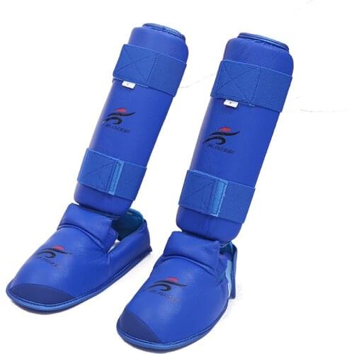 Shin Guards Professional Sports Karate Leggings Kickboxing Equipment Sanda Shin Protector Fighting Battle Training Ankle Guards