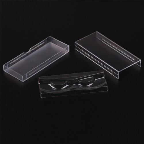 Empty False Eyelash Container Glitter eyelashes squareArcylic packing box 50pcs