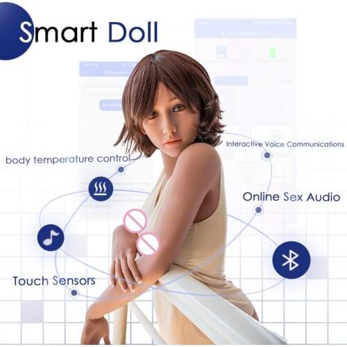 Real Silicone Sex Dolls,Smart doll --158cm,Head #85,APP function,blueteeth,moaning and heating function