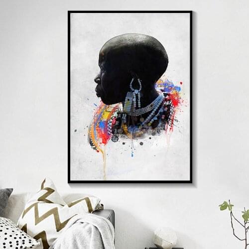 Modern Black Sexy women Graffiti Fashion Oil Painting on Canvas Posters and Prints Scandinavian For Living Room Home Decoration