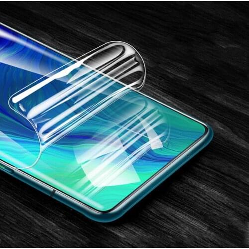 Suave TPU de hidrogel frontal para OPPO Reno 3 5G 2 2F 2Z Reno Ace K5 Nano protectora de pantalla completa