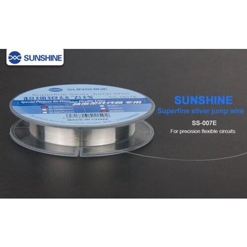 SUNSHINE SS-007E Superfine Silver Jump Wrie 0.009MM 0.007MM For Precision Flex Circuits For Mbile Phone Repair Tools