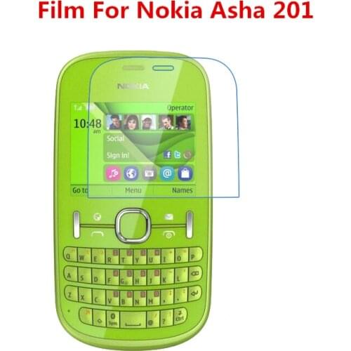 1/2/5/10 Pcs Ultra Thin Clear HD LCD Screen Protector Film With Cleaning Cloth Film For Nokia Asha 201