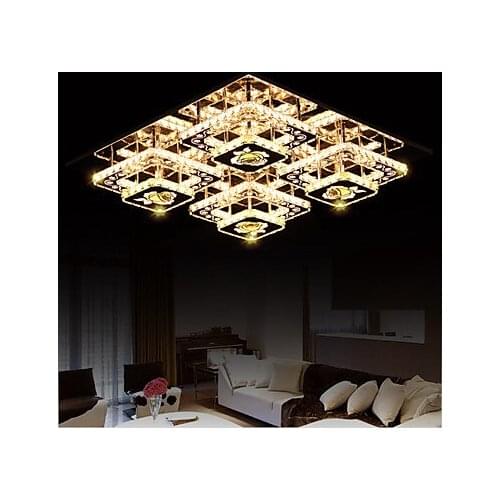 Flush Mounted LED K9 Crystal Light Modern Living Room ceiling lights crystal lamp 90-240V