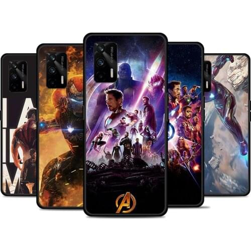 Iron Man Marvel Avengers For Realme 8 GT Neo Flash Edition Explorer Master Q3 Pro Narzo30 C21 C11 C20A C21Y Phone Case