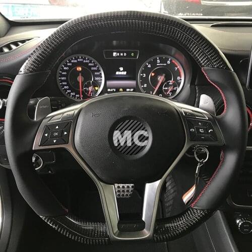 100% Real Carbon Fiber Steering Wheel for X156 X204 C117,X117 W218,X218 R231 GLA GLK CLA CLS SL A Class,A35,A45,C43 C55 C63 E55