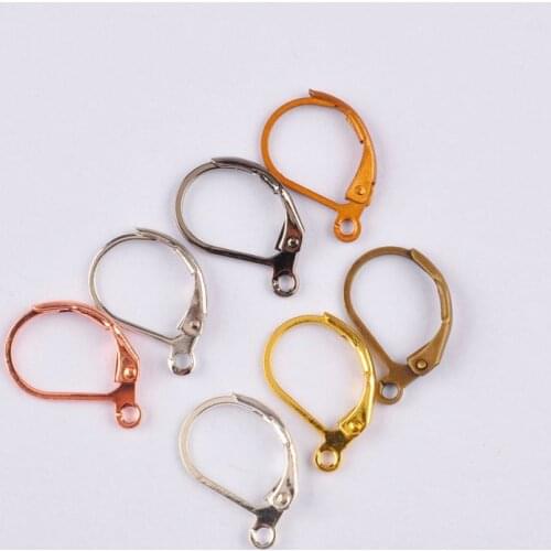 1000pcs Mixed Colors Earrings Jewelry Components Handmade Beadings Findings Earring Leverback Earwire Clasps&Hooks