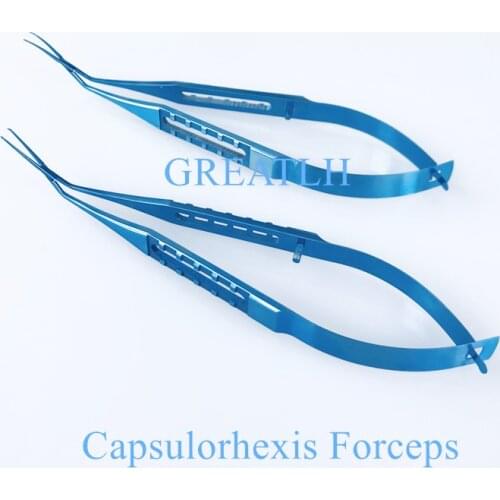 102mm Titanium Inamura Capsulorhexis Forceps ophthalmic surgical instruments High Quality