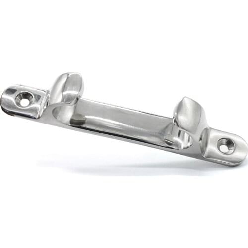 2pcs5'' 6" Marine Grade 316 Stainless Steel Boat Bow Cleat Chock Mooring Line Yacht Rope Cleat Hardware