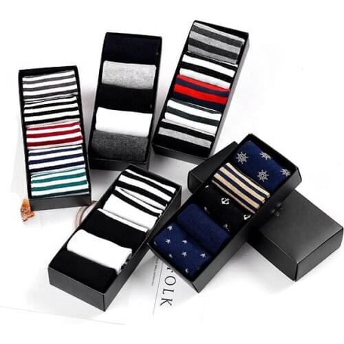 2022 China Genke Style Good Quality Ankle Business Men Socks Gift Box