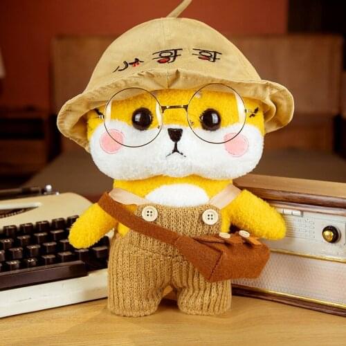30cm Cute Cartoon Tiger With Clothes Plush Toys Stuffed Soft Kawaii Animals Pillow Doll For Girls Kids Friends Birthday Gifts