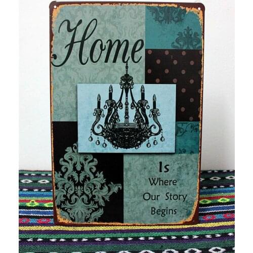 50pcs/lot Metal Sign shabby chic promotional gift !!Retro poster office hanging Signs House Cafe home art decor N-02 Mix order 2