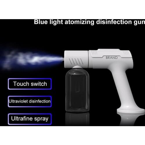 Wireless Nano Disinfection Sprayer Gun Touch Screen Blue Light Steam Disinfection Sprayer Gun USB Charging Sanitizing Sprayer