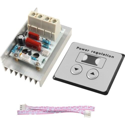 Voltage SCR Electronic Digital Control Regulator 10-220V Speed Control Dimmer Thermostat + Digital Meters AC 220V 10000W 80A