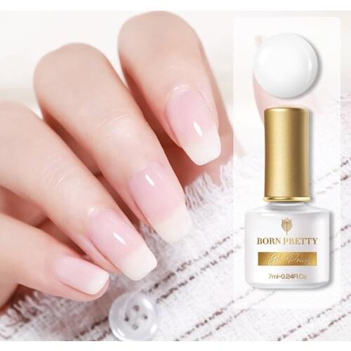 BORN PRETTY Opal Jelly Nail Gel 6ml Semi-transparent White UV Gel Polish Soak Off UV Gel Varnish varnish Base Coat Top Coat