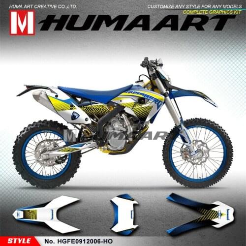 HUMAART Custom Graphics Kit MX Stickers Vinyl Wrap for Husaberg FE390 FE450 FE570 FS570 FX450 FE570S 2009 2010 2011 2012