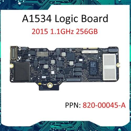 820-00045-10 logic board for MacBook Retina 12' Early 2015 A1534 661-02249 M-5Y31 1.1GHz 8GB LOGIC BOARD motherboard