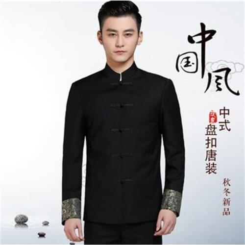 Fashion casual suit set with pants mens Chinese tunic suits costume singer star style stage clothing blazer men formal dress