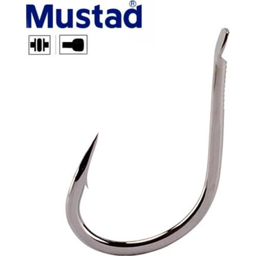 Mustad Saltwater Deep Sea Fishing Hooks High Carbon Steel Fishing Hooks Sharp Strong Rust Proof Carp Pesca Norway Long Cast Hook