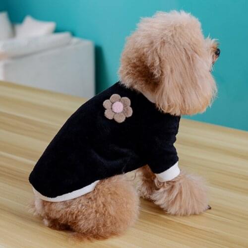Soft Thickened Velvet Dogs Vest Comfort Warm Cat T-Shirt Pet Puppy Autumn Clothes Home Pets Costumes
