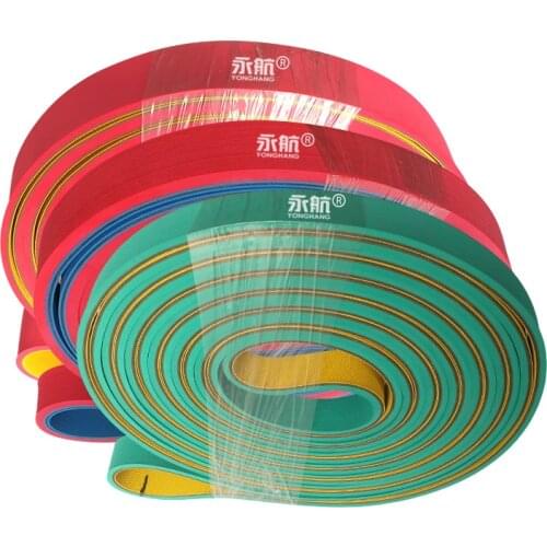 Customized yellow-green Flake baseband high-speed wear-resistant rubber transmission nylon belt textile industrial flat belt