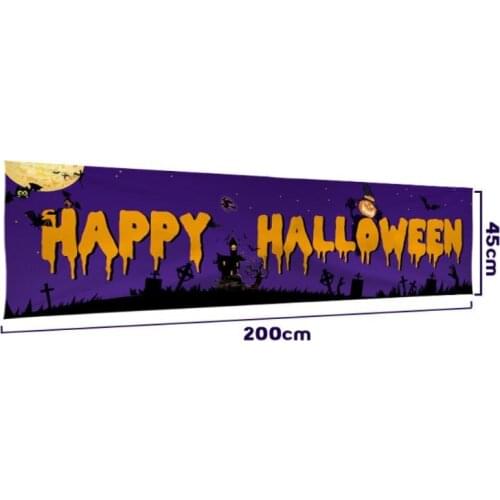 Newest Halloween Decorations Outdoor Trick or Treat & Halloween Banner Hanging Witch Decor Signs for Front Door or Indoor Home