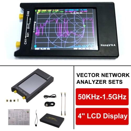 2020 New NanoVNA-H4 Network Analyzer 4 Inch LCD VNA HF VHF UHF UV Vector 50KHz Antenna Analyzer